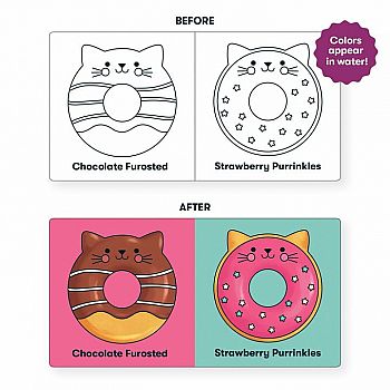 Cat Donuts Color Magic Bath Book