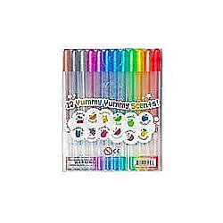 Yummy Yummy Scented Glitter Gel Pens - Set of 12